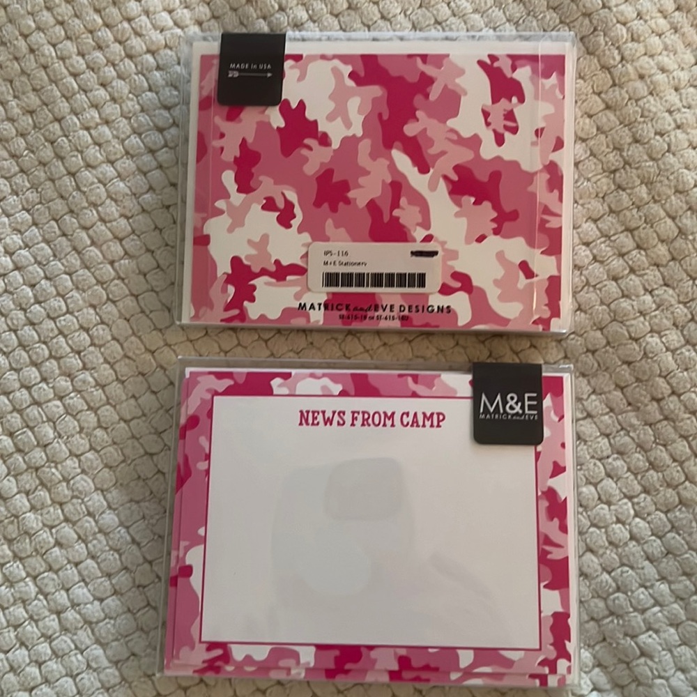 Camp notecards NWT